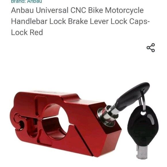 set of keys to Anbau Universal CNC Bike Motorcycle Handlebar Lock Brake Lever... - Picture 14 of 15